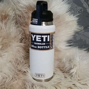 Yeti 36 oz Rambler bottle with chug cap